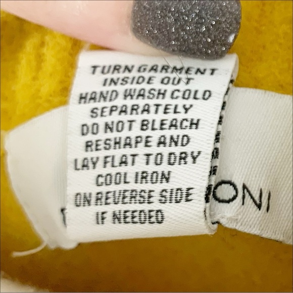 💛Magaschoni Mustard Yellow Textured Knit Sweater – Women’s Small💛 - Picture 5 of 6